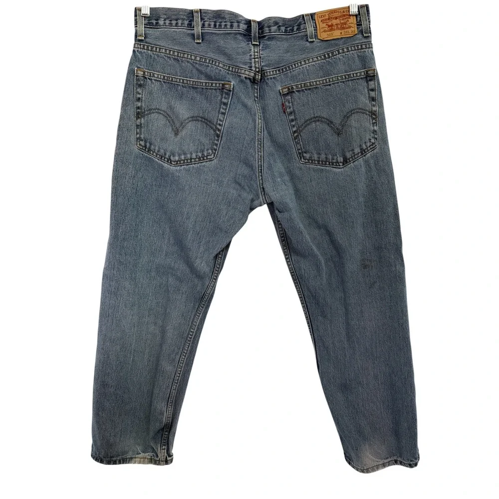 VTG Levis 505 Regular Fit Jeans Mens 38x30 Medium Wash Blue Straight Leg (CC19)